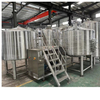 1000L 1500L 2000L Sistema de elaboración de cerveza de calefacción por vapor Equipo de cervecería industrial llave en mano