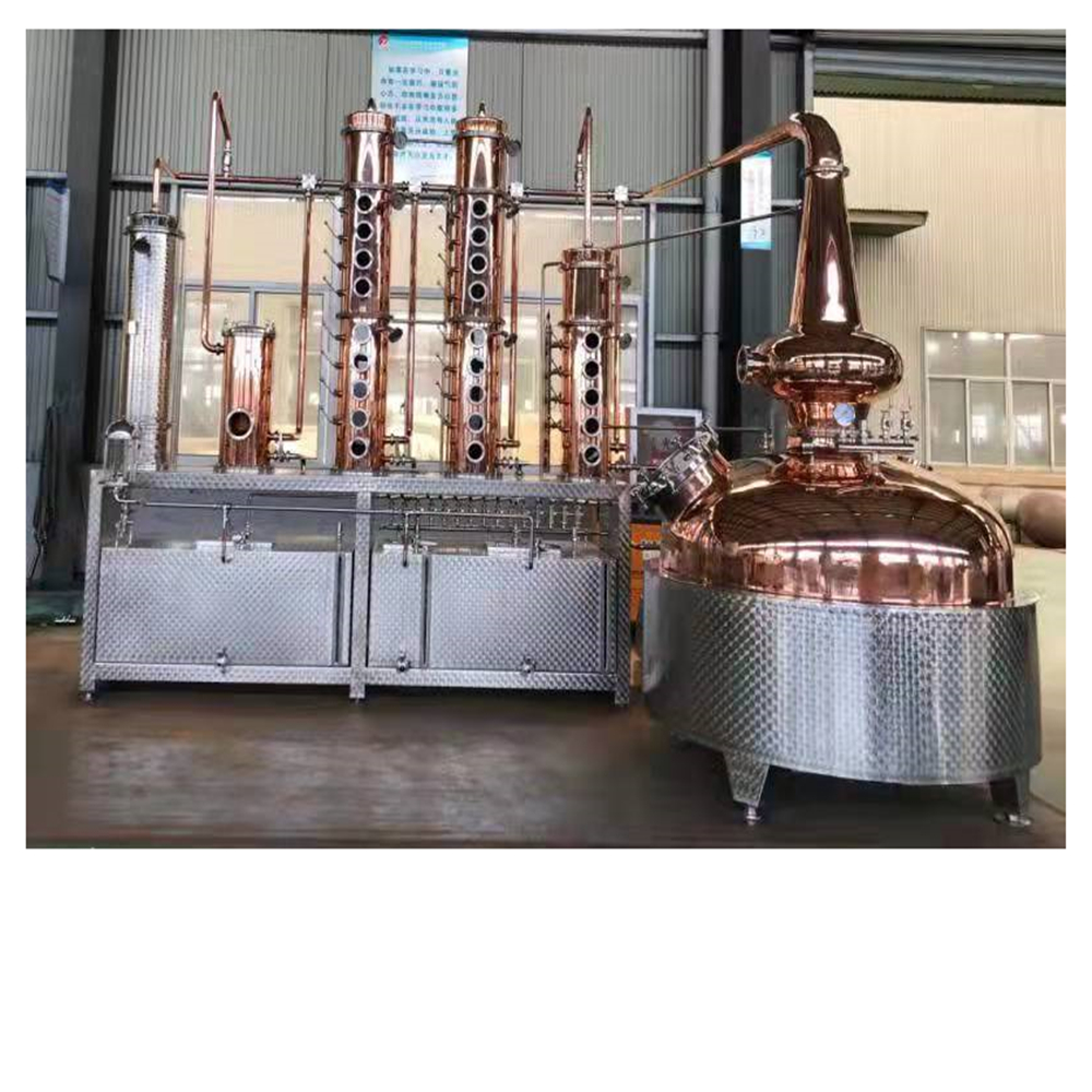 Aparato de destilación de alcohol de cobre Equipo de destilación de alcohol