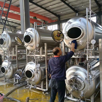 Equipo de destilería de cerveza con tanque de cerveza Brite horizontal