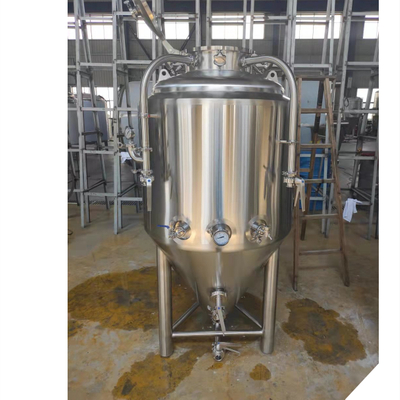 Acero inoxidable de los tanques de fermentación superior abiertos de camisa cónica 10HL