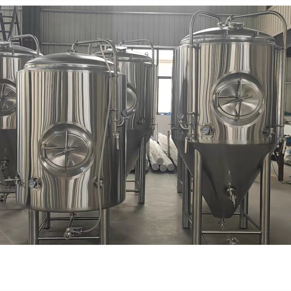 Tanques de fermentación cónicos de acero inoxidable